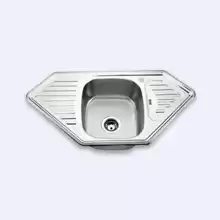 Кухонная мойка Emap 9550A 950*500/180 врезная 1чаша сварная, глянец, нерж.сталь 0,8мм, выпуск 3,5