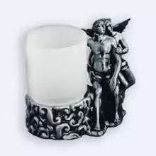 Стакан для зубных щеток настольный Art&Max ROMANTIC AM-0081D-T, серебро