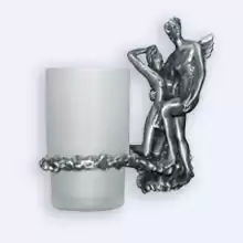 Стакан для зубных щеток Art&Max ROMANTIC AM-0814-T, серебро