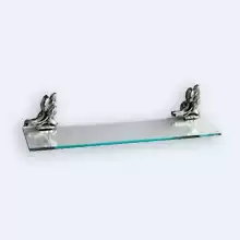Полка стеклянная Art&Max TULIP AM-0823-T, серебро