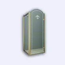 Душевой уголок прямоугольный Cezares Retro, одна распашная дверь, RETRO-AH-1-90/100-CP-G-R 900x1000x1950 мм