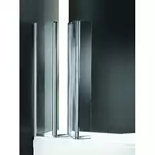 Шторка на ванну Cezares Trio: четырёхсекционная складная с одним неподвижным стеклом. TRIO-V-3-90/140-C-Cr-L 900x1400 мм