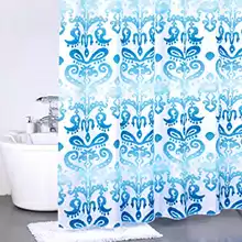 Штора для ванной комнаты Milardo Turkish Blue 180*200 см полиэстер, 920P180M11