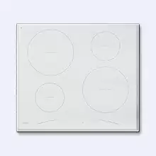 Leran E 16402 BV White Электрическая варочная поверхность независимая 60 см, 4 индукционных зоны нагрева, керамика Eurokera®, сенсорное управление, та