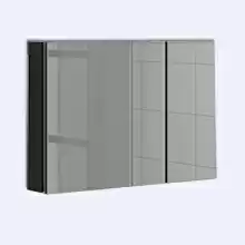 Шкаф зеркальный Ingenium Ax 800.11 New, 800*178*600, черный глянец