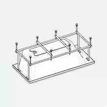 Roca монтажный набор для ванны UNO, каркас, крепл. к стене/фронт.п., слив-перелив /160x75/ ZRU9302875