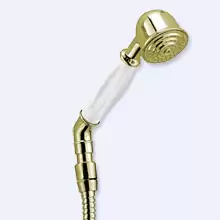Ручной душ со шлангом 150 см Cezares CZR-DEF2-03-Bi Золото ручка Белая