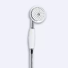 Ручной душ со шлангом 150см Cezares DEF-01-Bi Хром ручка Белая