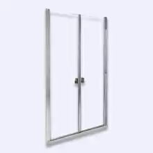 Двери душевые CSDL2-100  блестящий+стекло Transparent Ravak Chrome 0QVACC0LZ1