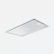 Smeg KSC90B Вытяжка встраиваемая для потолочного монтажа, 90 см белое стекло