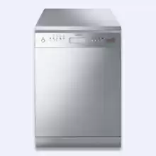 Smeg LP364XT Посудомоечная машина, отдельностоящая , 60 см, подключение к трем фазам нержавеющая сталь