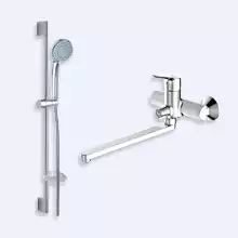 Комплект для ванной комнаты Bravat Drop 2 в 1 F00409C
