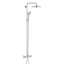 Душевая стойка для ванны GROHE Euphoria 260 с термостатом, верхний душ, ручной душ (хром) 27475001