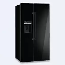 Отдельностоящий холодильник Side-by-side, 91 см, No-Frost Smeg SBS63NED
