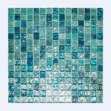 Мозаика стекло Elada Luster Glass M8LА342 (327*327*8мм) голубой микс