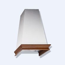 Кухонная вытяжка Falmec Classic Penta 60*60 пристенная корпус белый гофра/дерево-орех Кухонная вытяжка Falmec Classic Penta 60*60 пристенная корпус белый гофра/дерево-орех