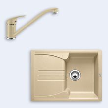 Комплект из мойки и смесителя Blanco Enos 40 S шампань + Daras silgranit шампань 513796D2 Комплект из мойки и смесителя Blanco Enos 40 S шампань + Daras silgranit шампань 513796D2