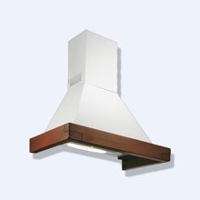 Кухонная вытяжка Falmec Classic Dora 100*100 угловая корпус белый гофра/дерево-орех Кухонная вытяжка Falmec Classic Dora 100*100 угловая корпус белый гофра/дерево-орех