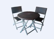 Набор мебели TX-5027 пластик/плетенка стол+2 стула, Китай