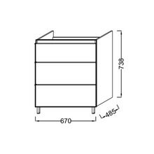 Тумба под раковину Jacob Delafon ODEON UP д/Е4732 /67х48,5х73,8/ (бел) EB992-N18 Тумба под раковину Jacob Delafon ODEON UP д/Е4732 /67х48,5х73,8/ (бел) EB992-N18