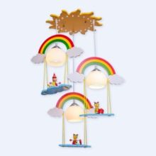 Светильник потолочный Gerhort детский 41020/3YL+BU WT LED