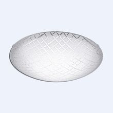 Настенно-потолочный светильник Eglo Riconto 1, 95676 24W LED 2500Lm сталь, белый, рифленое стекло, белый, прозрачный, B100 D395 мм