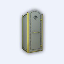 Душевой уголок прямоугольный Cezares Retro, одна распашная дверь, RETRO-AH-1-90/100-PP-G-R 900x1000x1950 мм