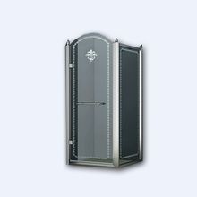 Душевой уголок квадратный Cezares Retro, одна распашная дверь, RETRO-A-1-90-CP-Cr-L 900x900x1950 мм