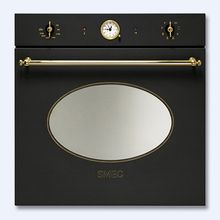 Духовой шкаф Smeg Coloniale SFP805A многофункц. 60см, с функцией пиролиза, антрацит, фурн.позол.