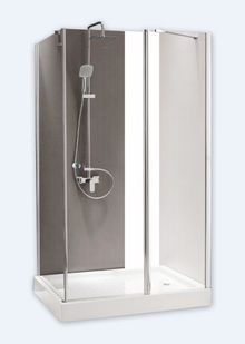 Душевой уголок Cezares Triumph, квадратный, одна распашная дверь. TRIUMPH-AH-1-110/90-P-Cr-R 1100x900x1950 мм Душевой уголок Cezares Triumph, квадратный, одна распашная дверь. TRIUMPH-AH-1-110/90-P-Cr-R 1100x900x1950 мм
