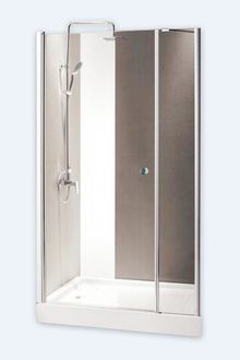 Дверь в проем Cezares Triumph, одна распашная дверь с одним неподвижным стеклом. TRIUMPH-B-11-40+90-P-Cr-L 1300x1950 мм