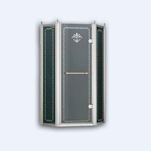 Душевой уголок пятиуголный Cezares Retro, одна распашная дверь, RETRO-P-1-90-CP-Cr-R 900*900*1950 мм