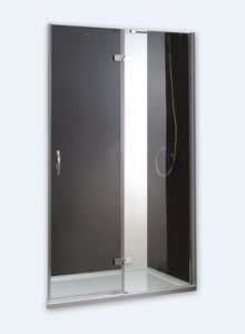 Дверь в проем Cezares Bergamo, одна распашная дверь с одним неподвижным стеклом, BERGAMO-B-12-120-P-Cr-R 1200x1950 мм