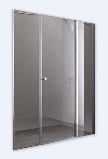 Дверь в проем Cezares Elena, одна распашная дверь с двумя неподвижными стеклами. ELENA-B-13-30+60/30-P-Cr-R 1200x1950 мм Дверь в проем Cezares Elena, одна распашная дверь с двумя неподвижными стеклами. ELENA-B-13-30+60/30-P-Cr-R 1200x1950 мм