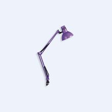 Светильник настольный Camelion KD-312 C12 60W E27 металл фиолетовый металлик, струбцина