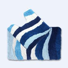 Набор ковриков для ванной комнаты IDDIS Blue Wave 50*80 см, 50*50 см полиэстер, 480M580i13