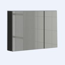 Шкаф зеркальный Ingenium Ax 800.11 New, 800*178*600, черный глянец