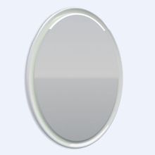 Зеркало овальное с подсветкой Ingenium Fus 700.15-01, 700*45*950, белый глянец