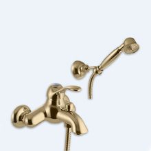 Смеситель для ванны с душевым комплектом Fima Carlo Frattini, серия Lamp бронза, F3304BR