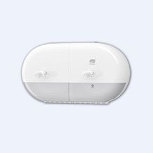 Диспенсер двойной Tork SmartOne для туалетной бумаги в мини рулонах белый