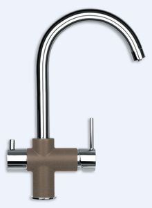 Смеситель для кухни SCHOCK ARCADA 710307, хром/бронза Смеситель для кухни SCHOCK ARCADA 710307, хром/бронза