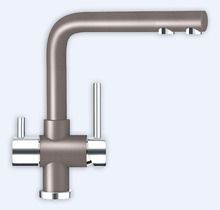 Смеситель для кухни SCHOCK WELLUS 710036, хром/бронза Смеситель для кухни SCHOCK WELLUS 710036, хром/бронза