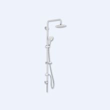 Душевая система KorDi KD 5H-AS2T106CP - верхний душ, мыльница, ручной душ, металлический шланг 1500 мм. Цвет Белый