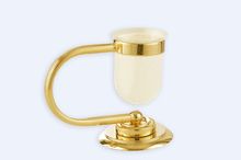 Настольный стакан для зубных щеток Boheme Murano золото+декор 10911