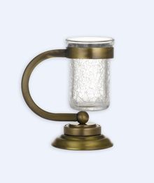 Настольный стакан для зубных щеток Boheme Murano бронза+декор 10911
