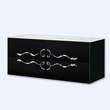 Тумба с умывальником подвесная Clarberg Due amanti Elegance 1000, цвет черный, две части (Due.01.10/BLK/CR) Тумба с умывальником подвесная Clarberg Due amanti Elegance 1000, цвет черный, две части (Due.01.10/BLK/CR)