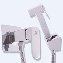 YUKON Смеситель для биде скрытого монтажа с гигиеническим душем, хром/металл YUKON Смеситель для биде скрытого монтажа с гигиеническим душем, хром/металл