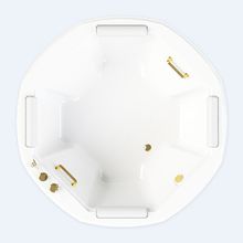 Ванна "ФАРНЕЗЕ-GOLD" (рама-подставка, комплект панелей, слив-перелив полуавтомат, подголовник - 4 шт., 8 минифорсунок "Релакс", 8 форсунок "Линц", кон