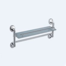 Полка стекл + полотенцедержатель. Хром. Accoona A11010-4 Полка стекл + полотенцедержатель. Хром. Accoona A11010-4