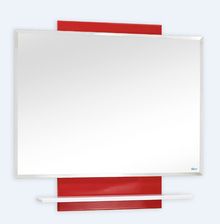 Зеркало навесное Lindis Калимера-90 900*140*850 цвет: красно-белый глянец (краска) 17349